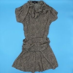 Vintage 80’s ADELE FADO Leopard Print Dress